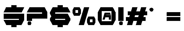 Fespot Stencil Font OTHER CHARS
