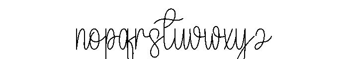 Festival Winterland Font LOWERCASE