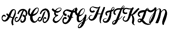 Festive Christmas Font UPPERCASE