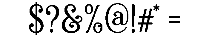 Festive Flourish Font OTHER CHARS