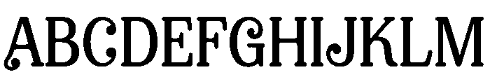 Festive Flourish Font UPPERCASE