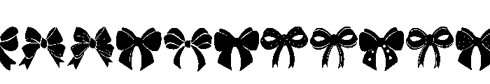 Festive Ribbons Font UPPERCASE