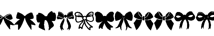 Festive Ribbons FONT