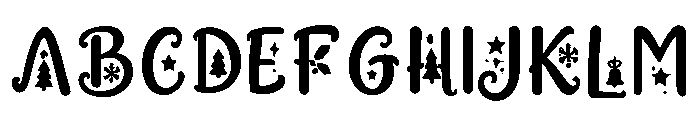 Festive_Snowfall Font UPPERCASE