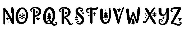 Festive_Snowfall Font UPPERCASE