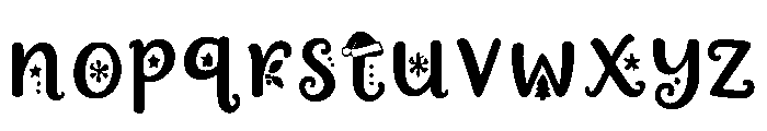 Festive_Snowfall Font LOWERCASE