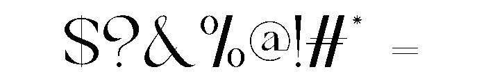 Feulismia Font OTHER CHARS