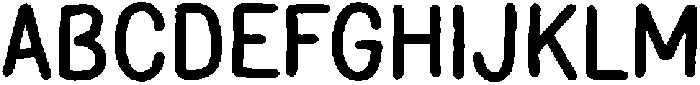 Feather Trace Bold Sans otf (700) Font UPPERCASE