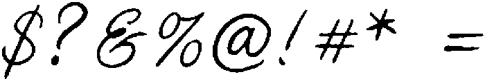 Feather Trace Script otf (400) Font OTHER CHARS