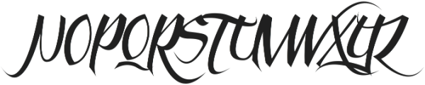 Feathergraphy No Decoration ttf (400) Font UPPERCASE