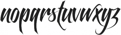 Feathergraphy No Decoration ttf (400) Font LOWERCASE