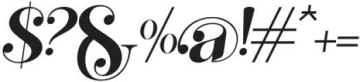 Febisyer Italic otf (400) Font OTHER CHARS