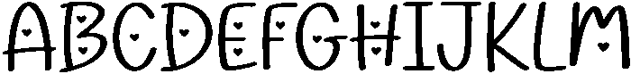 February Regular otf (400) Font UPPERCASE