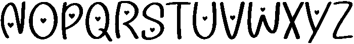 February Regular otf (400) Font UPPERCASE