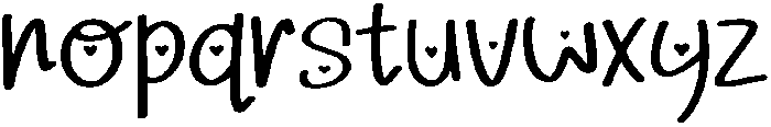 February Regular otf (400) Font LOWERCASE
