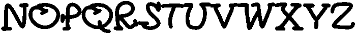 February Regular otf (400) Font UPPERCASE
