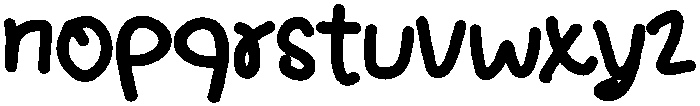 February Regular otf (400) Font LOWERCASE