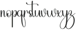 February Signature Regular otf (400) Font LOWERCASE