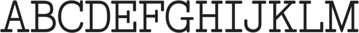 Feedbacker Typewriter Regular otf (400) Font UPPERCASE