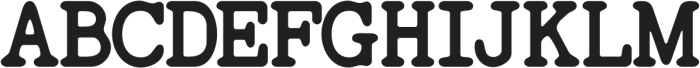 Feedbacker Typewriter Rough Bold otf (700) Font UPPERCASE