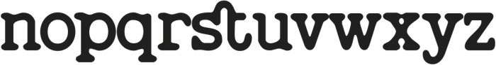 Feedbacker Typewriter Rough Bold otf (700) Font LOWERCASE