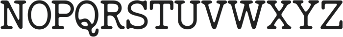 Feedbacker Typewriter Rough Regular otf (400) Font UPPERCASE