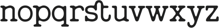 Feedbacker Typewriter Rough Regular otf (400) Font LOWERCASE