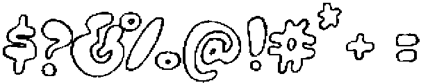 Feelin Tropical Outline Rough otf (400) Font OTHER CHARS