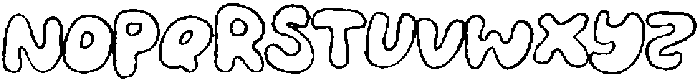 Feelin Tropical Outline Rough otf (400) Font UPPERCASE