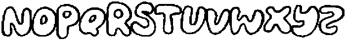 Feelin Tropical Outline Thick Rough otf (400) Font UPPERCASE