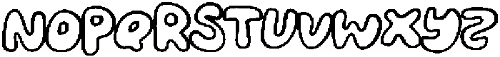 Feelin Tropical Outline Thick otf (400) Font UPPERCASE