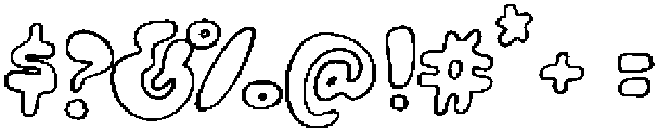 Feelin Tropical Outline otf (400) Font OTHER CHARS