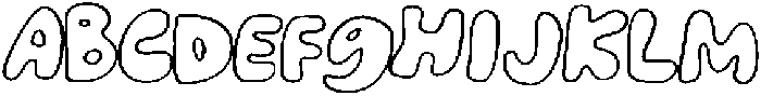 Feelin Tropical Outline otf (400) Font UPPERCASE