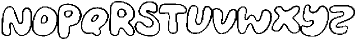 Feelin Tropical Outline otf (400) Font UPPERCASE