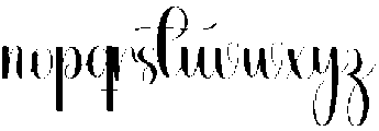 Feeling Good Regular otf (400) Font LOWERCASE