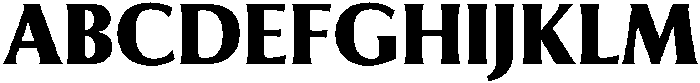 Feldora Extra Bold otf (700) Font UPPERCASE