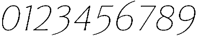Feldora Extra Light Italic otf (200) Font OTHER CHARS
