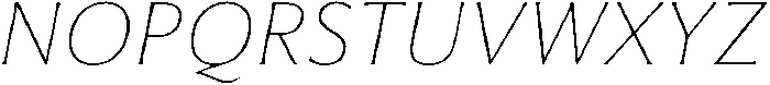 Feldora Extra Light Italic otf (200) Font UPPERCASE