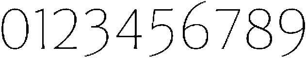 Feldora Extra Light otf (200) Font OTHER CHARS