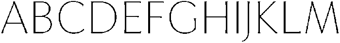 Feldora Extra Light otf (200) Font UPPERCASE