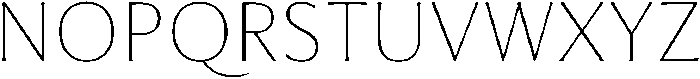 Feldora Extra Light otf (200) Font UPPERCASE