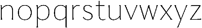 Feldora Extra Light otf (200) Font LOWERCASE