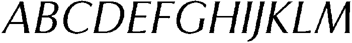 Feldora Italic otf (400) Font UPPERCASE