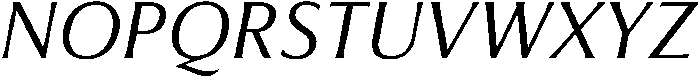 Feldora Italic otf (400) Font UPPERCASE