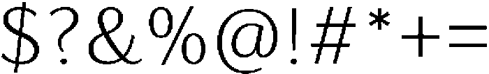 Feldora Light otf (300) Font OTHER CHARS