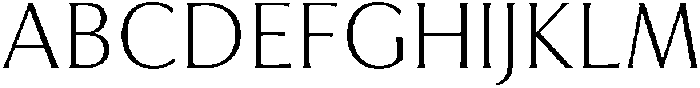 Feldora Light otf (300) Font UPPERCASE