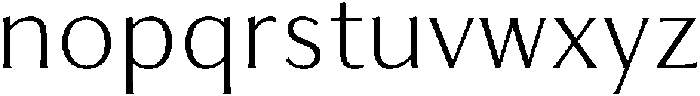 Feldora Light otf (300) Font LOWERCASE