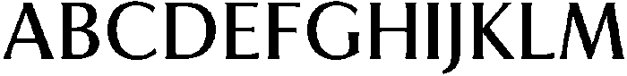 Feldora Medium otf (500) Font UPPERCASE