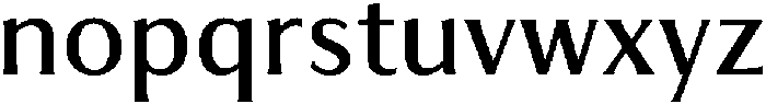 Feldora Medium otf (500) Font LOWERCASE