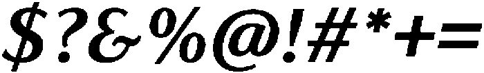 Feldora Semi Bold Italic otf (600) Font OTHER CHARS